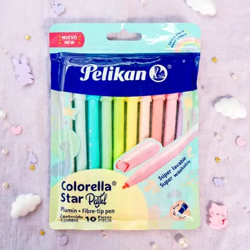 Imagen del producto PLUMONES PELIKAN PASTELES COLORELLA STAR X10