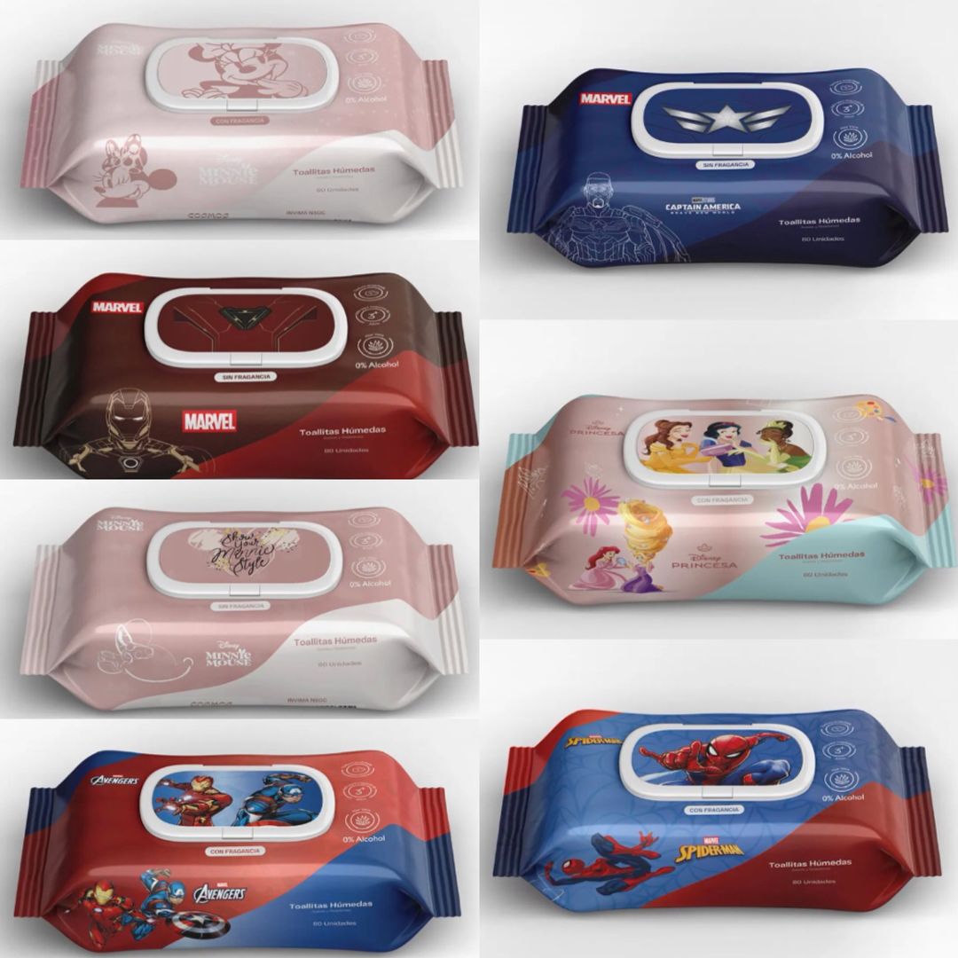 PAÑITOS HUMEDOS X80 COSMOS