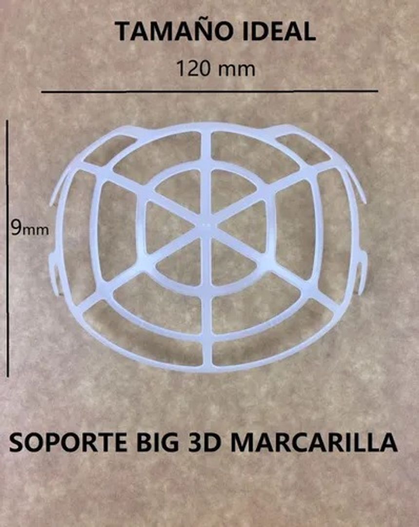 soporte 3d para tapabocas