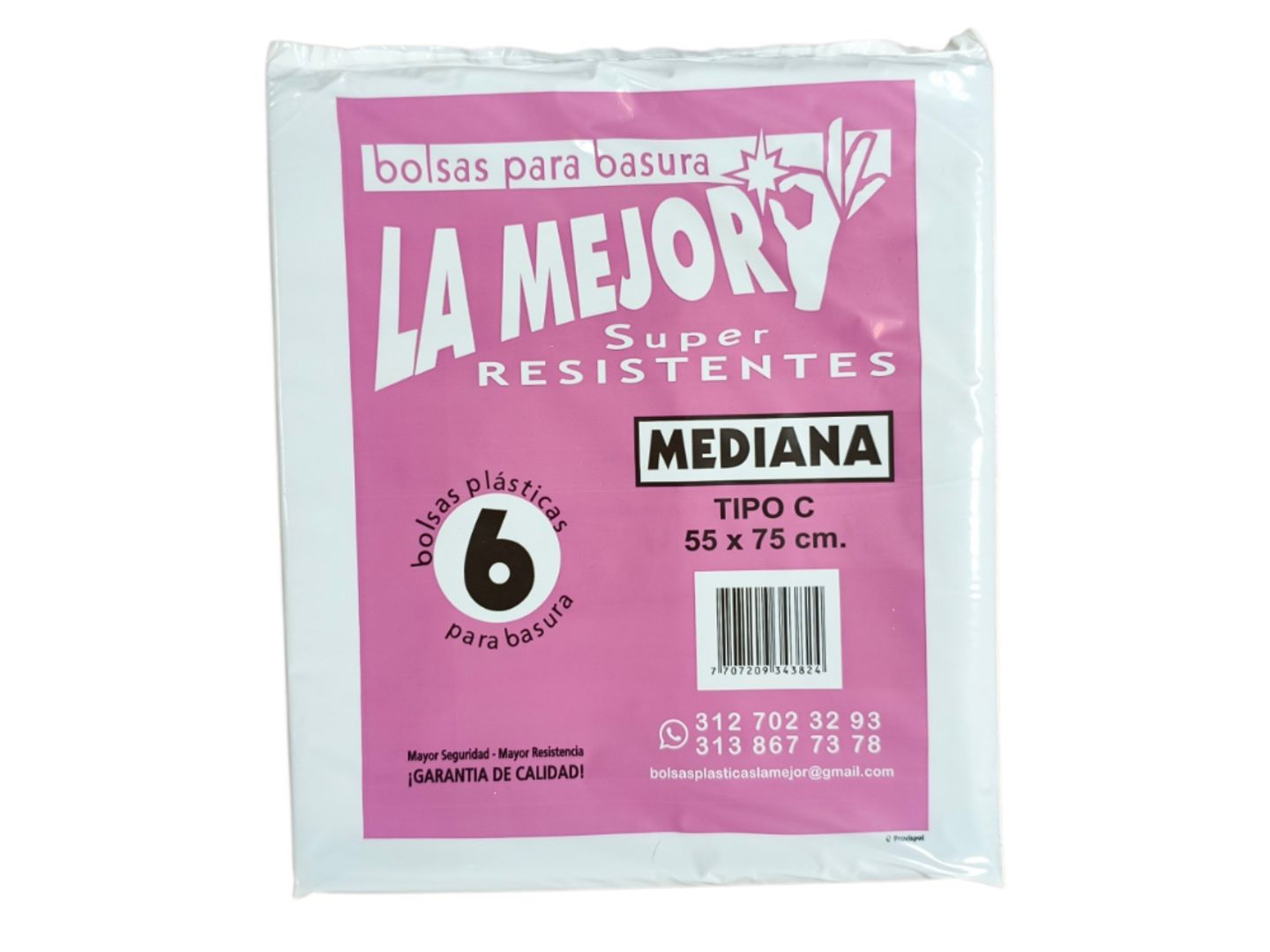 BOLSA BASURA MEDIANA LA MEJOR*6