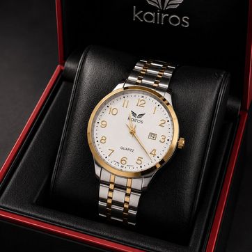 Imagen del producto Reloj pulso acerado bicolor
