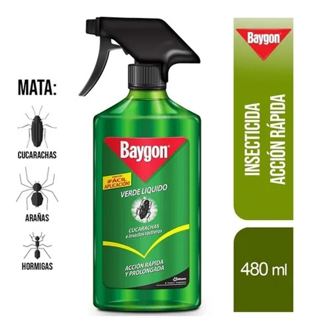  BAYGON VERDE LIQUIDO RASTREROS Y VOLADORES X 475 ML RPTO 