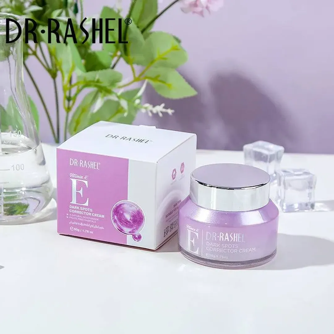 Crema facial correctora de manchas oscuras con vitamina E  DR RASHEL