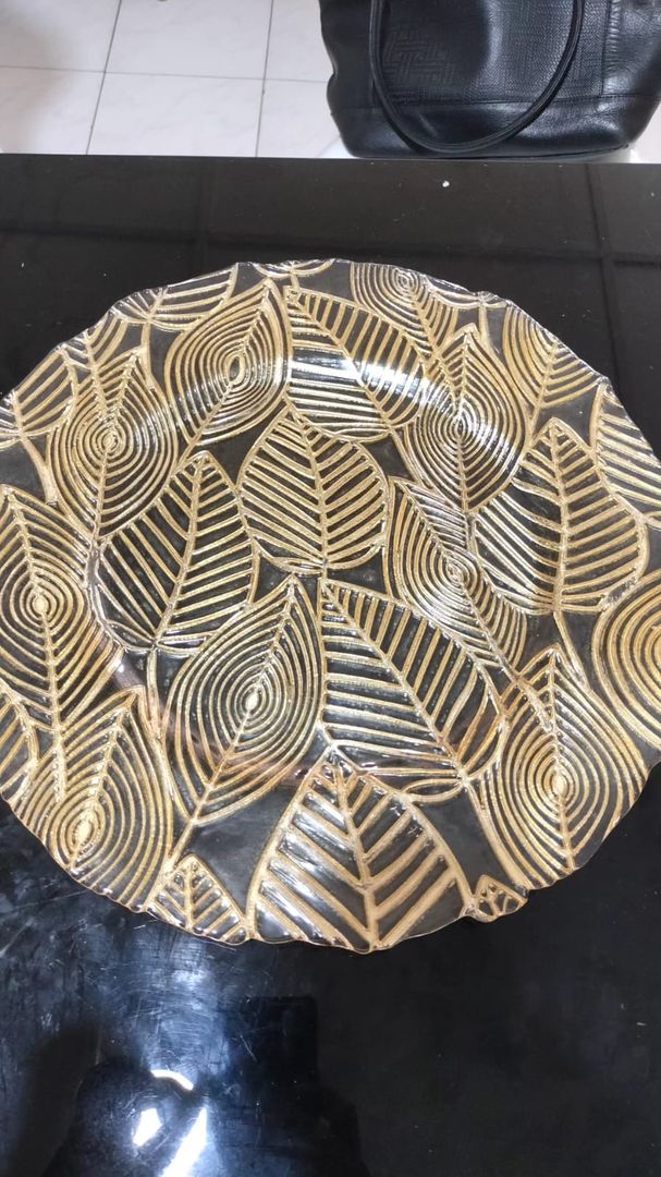 PLATO - HOJAS DORADAS