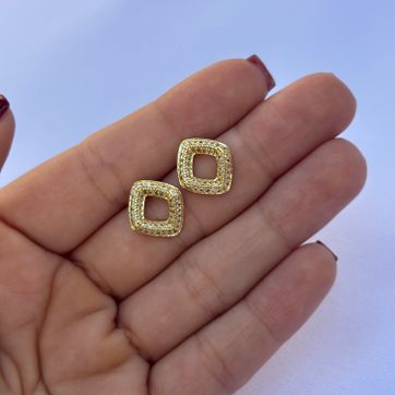 Imagen del producto Arete rombo circones 
