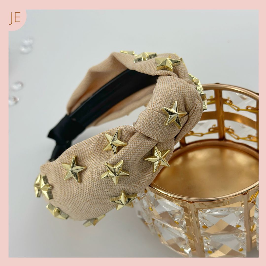 Diadema Estrellas Doradas 