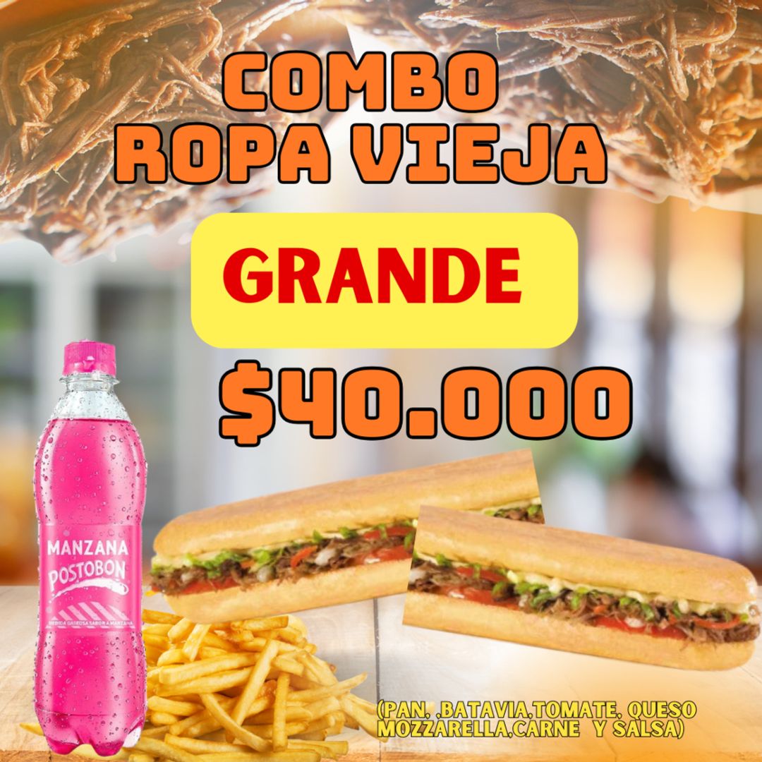 Combo Ropa Vieja Grande