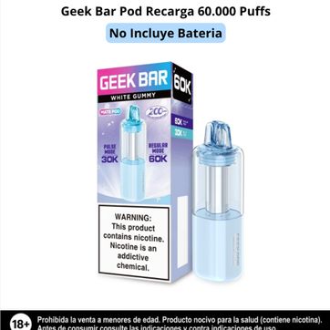 Imagen del producto Geek Bar Pod White Gummy 60.000 Puffs
