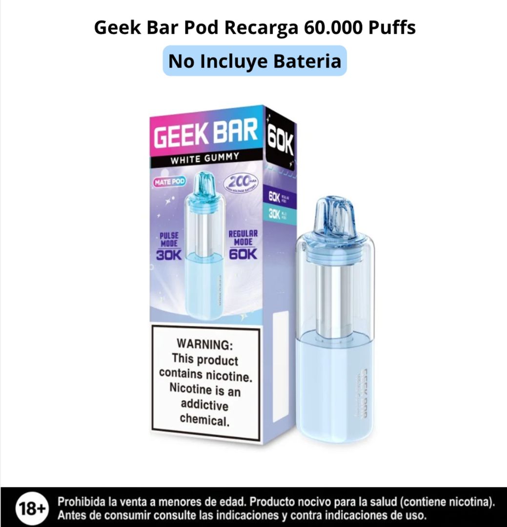 Geek Bar Pod White Gummy 60.000 Puffs