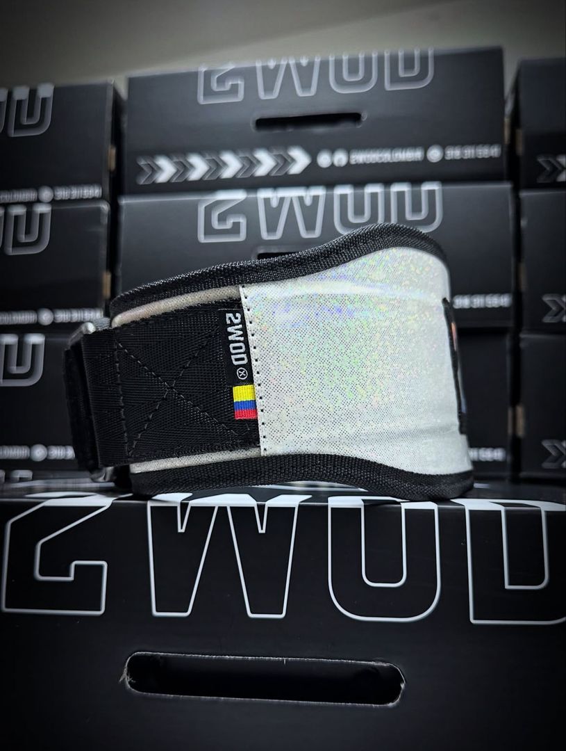 CINTURON SMOOTH GLITTER BLANCO