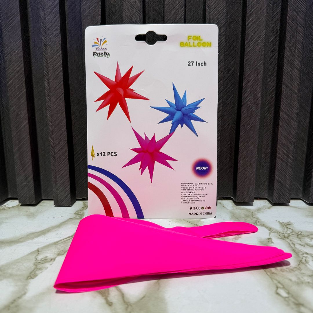 ESTRELLA 3D NEON SURTIDA 
