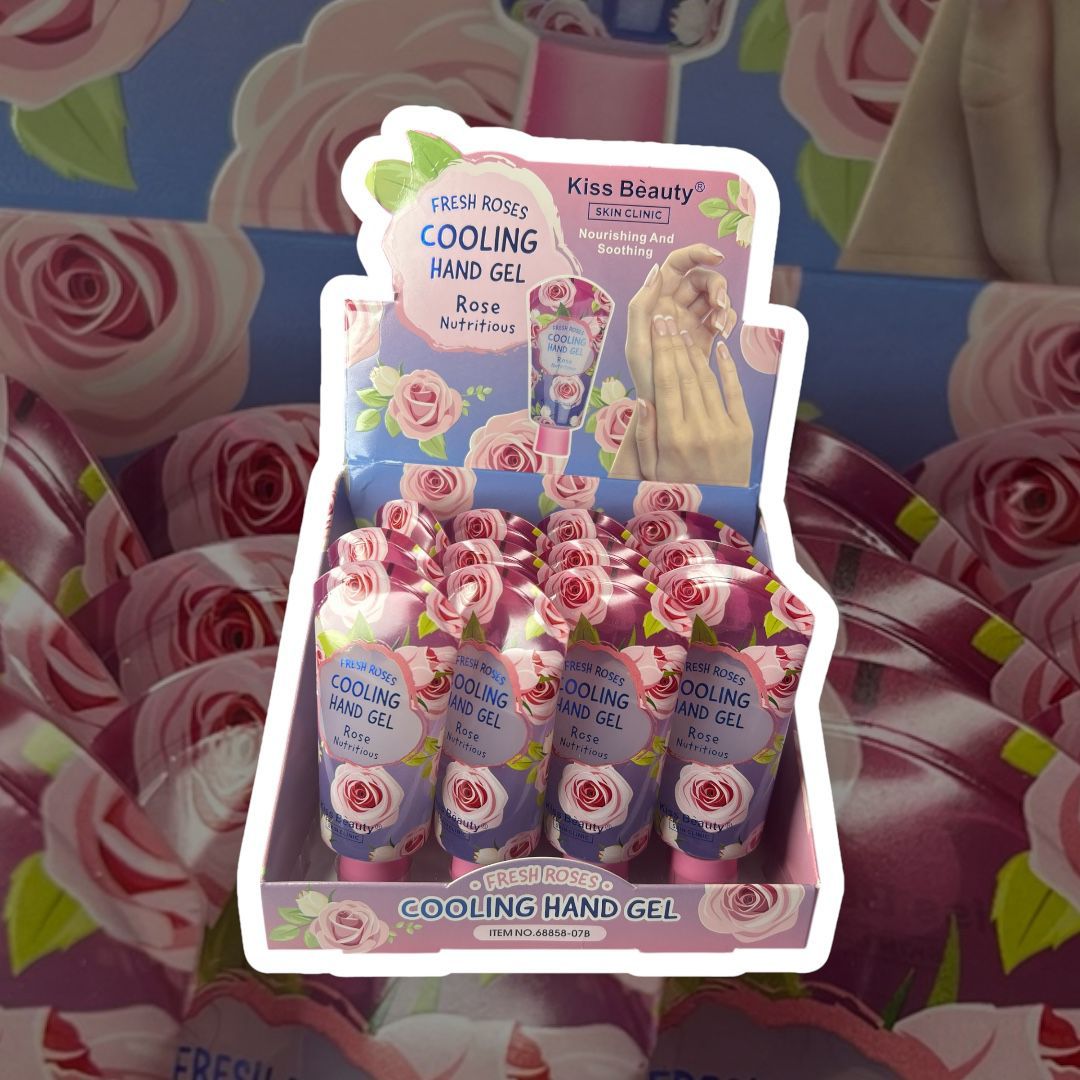 Gel de manos refrescante de Rosas Kiss Beauty 