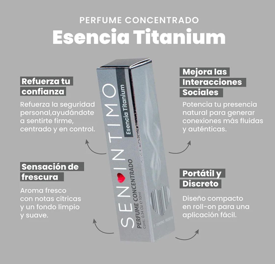 Pheromone Infused Parfum Titanium x 10 Ml Sen Intimo Usa