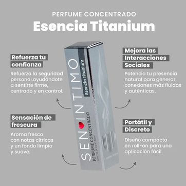 Pheromone Infused Parfum Titanium x 10 Ml Sen Intimo Usa - imagen 1