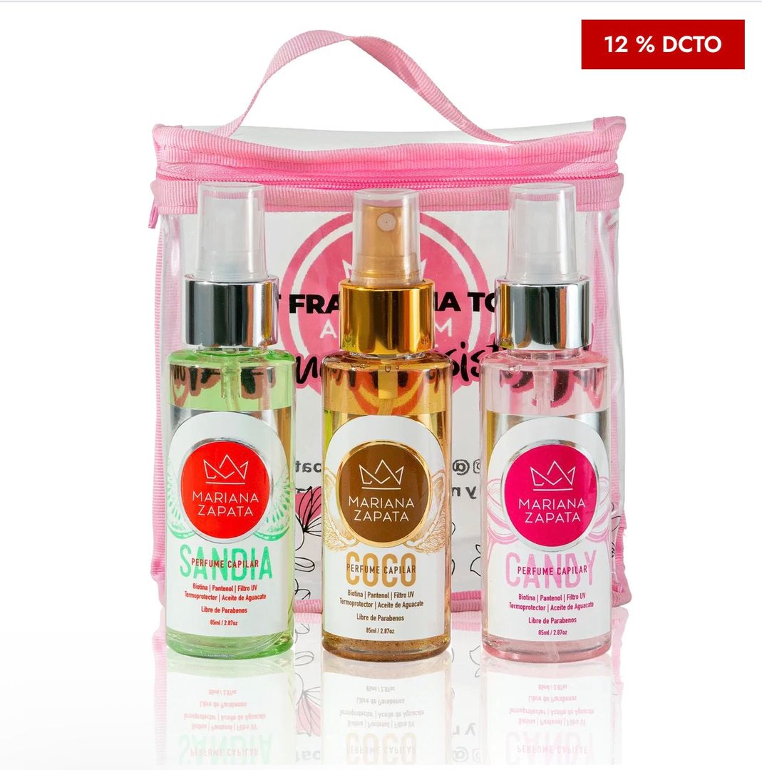 Kit fragancia total (3 perfumes capilares)
