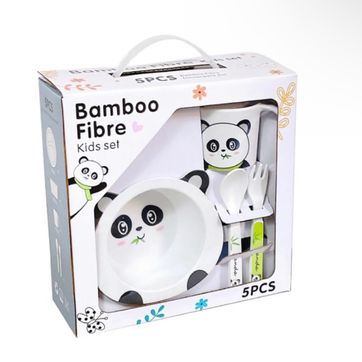 Imagen del producto VAJILLA PANDA  NIÑOS  5 PIEZAS