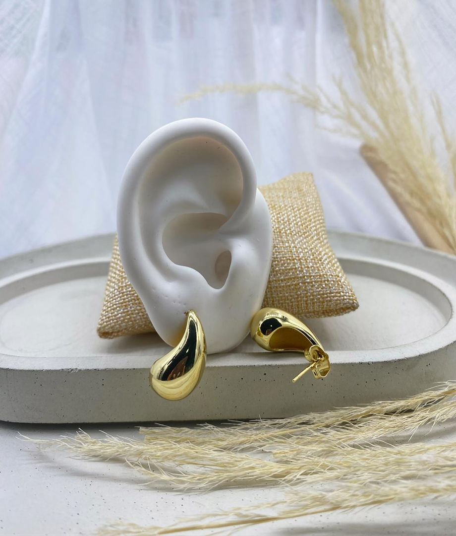 Topo gota, pequeño, dorado, covergold 