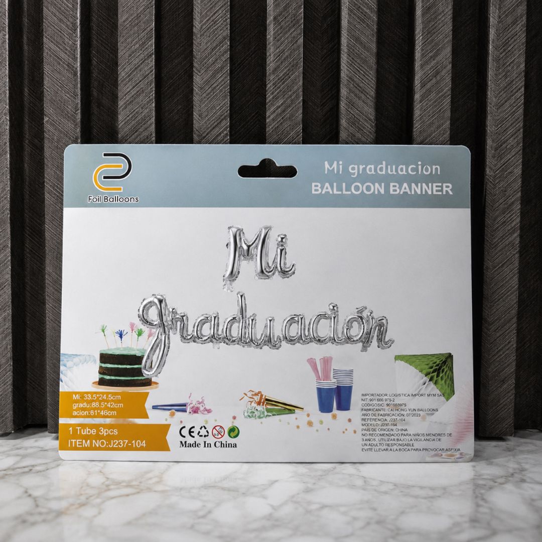 LETRERO CURSIVO MI GRADUACIÓN 