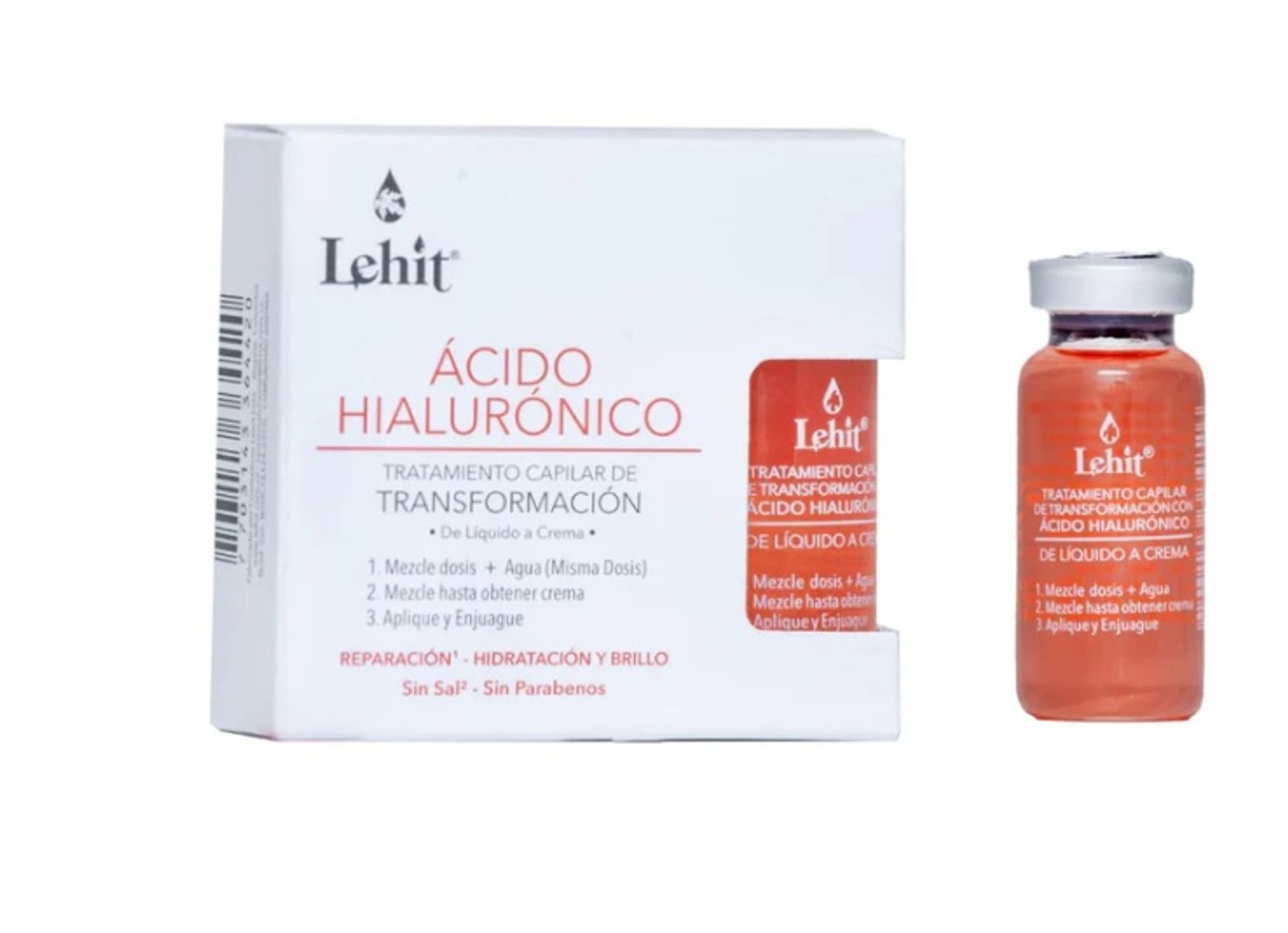 Acido Hialurónico TRANSFORMACION de Liquido a Crema - 3 ampolletas x 15 ml
