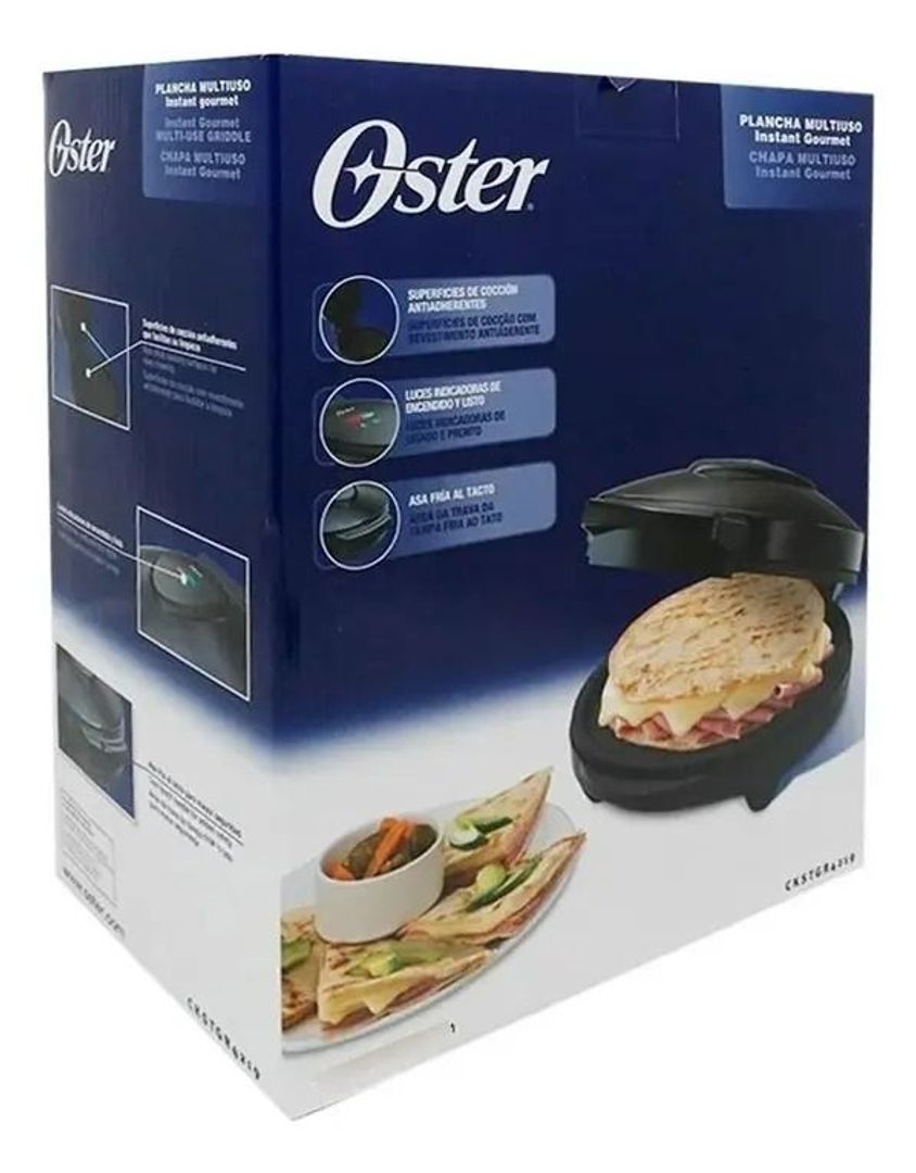 Oster Plancha Multiuso Instant Gourmet Antiadherente 