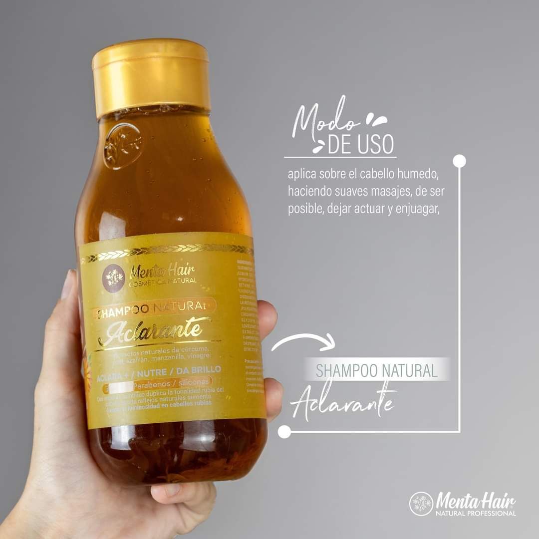 SHAMPOO NATURAL ACLARANTE MENTA HAIR 550ML