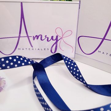 Imagen del producto Estam. 1.5cm Faya Estampada Azul Oscuro