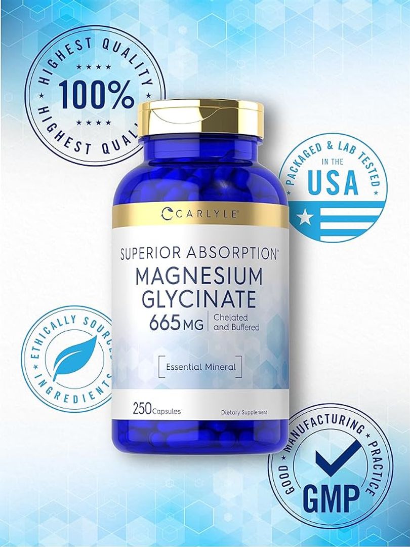 Bisglicinato de Magnesio Glicinato de magnesio 665 mg 250 cap CARLYLE