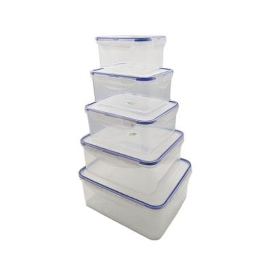 JUEGO DE RECIPIENTES HERMETICOS X5 