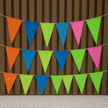 Imagen del producto BANDERIN 7 MTS EN TELA NEON