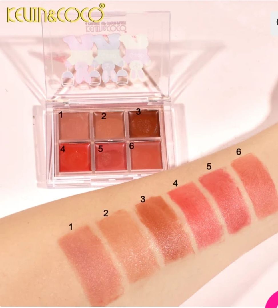 20A- PALETA DE LIP GLOSS PARA LABIOS *6 TONOS 