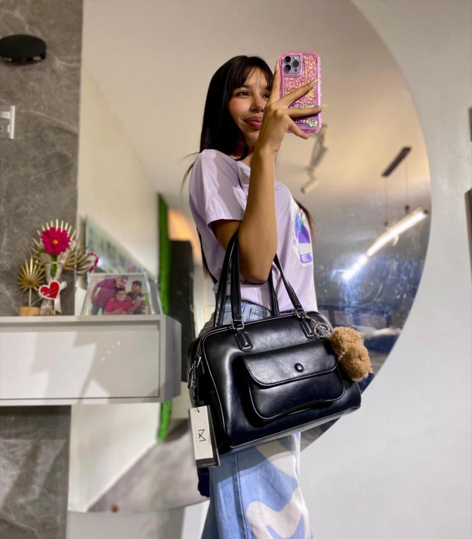 CARTERA CON DIJE DE PELUCHE 