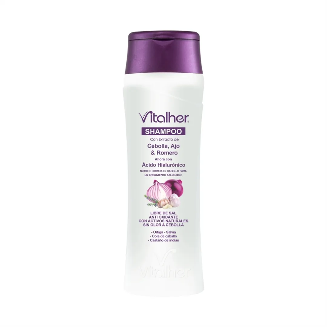 VITALHER SHAMPOO CEBOLLA AJO Y ROMERO 350ML