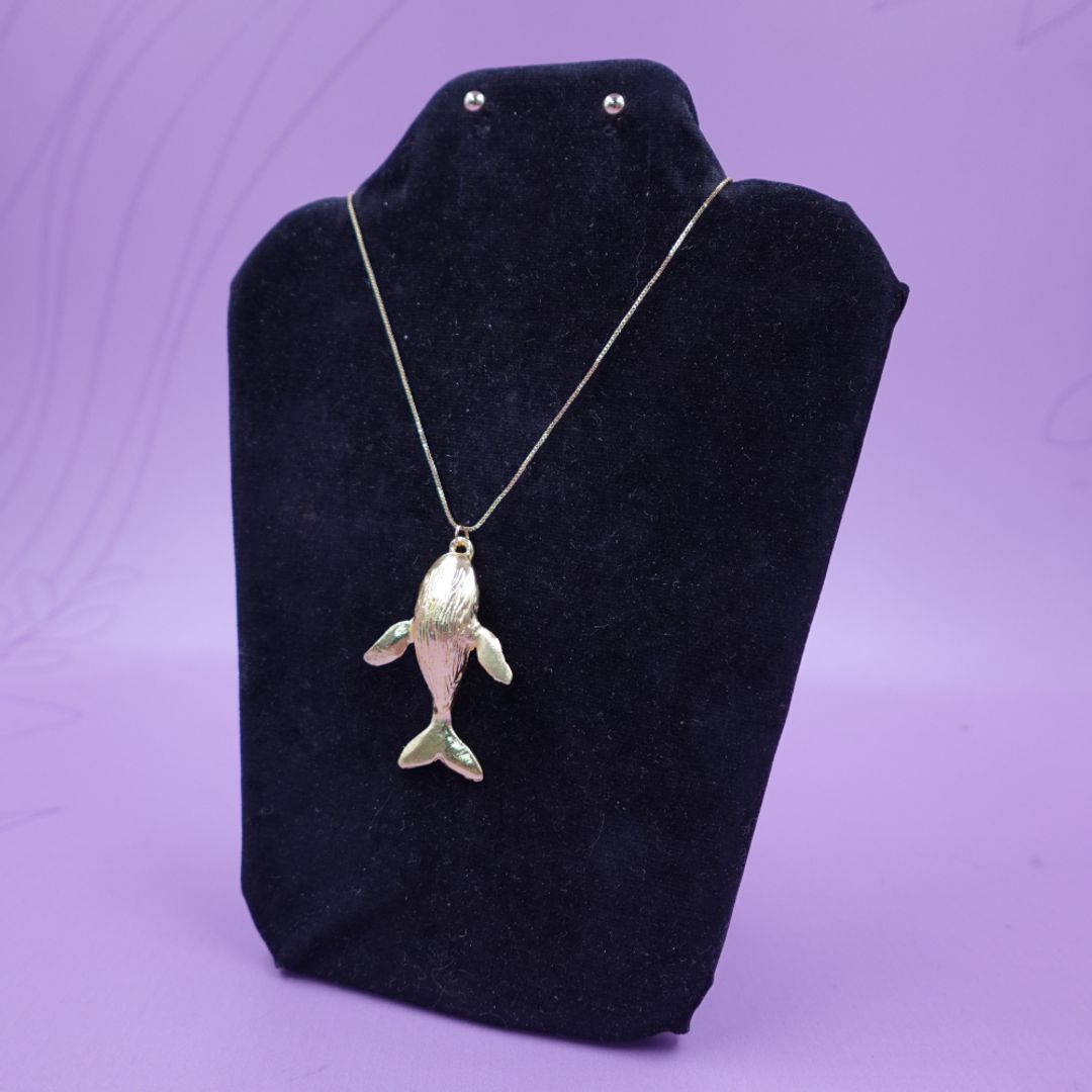 COLLAR BALLENA DORADO 