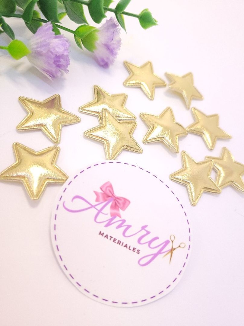 Kit 10 Unid. 2.5cm Estrellas Doradas 