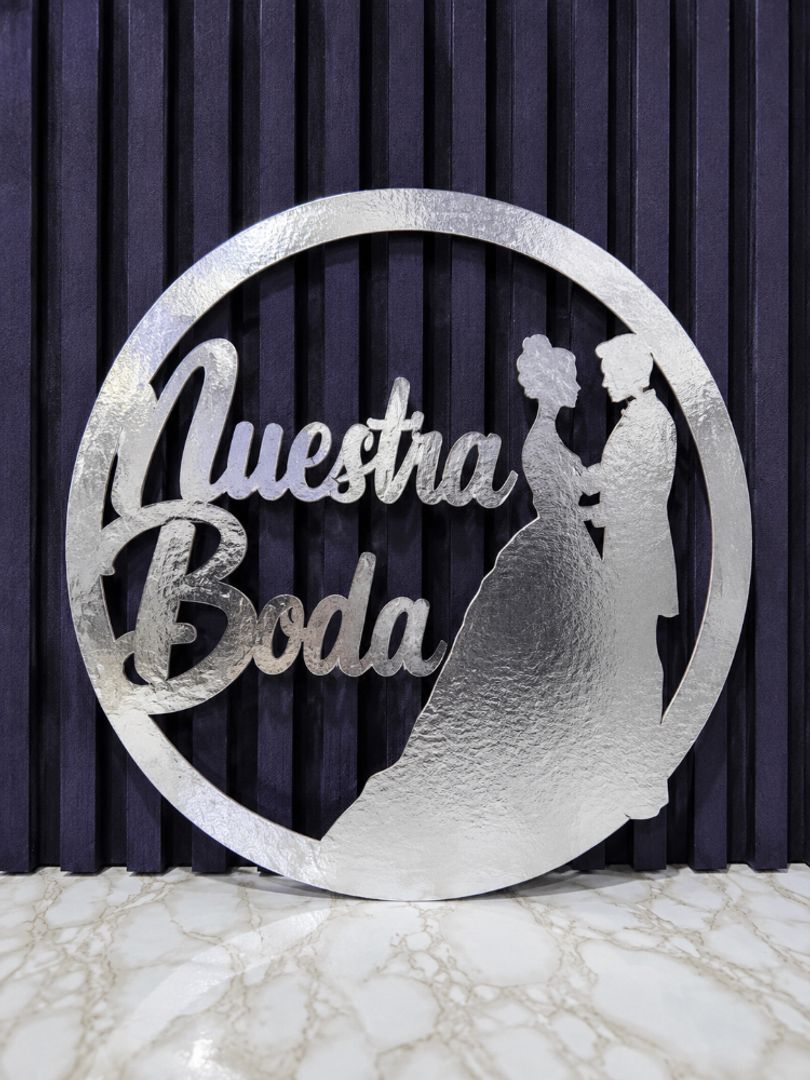 TOPPER NUESTRA BODA 