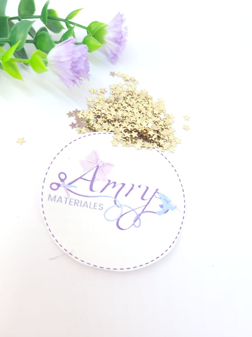 10gr Confeti Estrella Mini Dorado