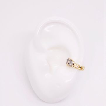 EARCUFF ESLABONES RODINADO - imagen 1