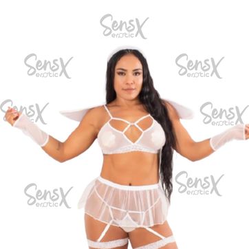 Imagen del producto Ángel Negro y blanco  – Misterio y Sensualidad en una Sola Prenda