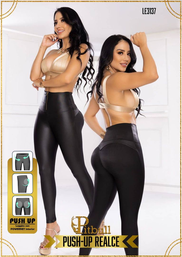 Leggins Con Cierre Levantacola - LEC3137