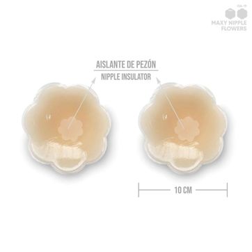 Tapa pezón silicona flor - imagen 3