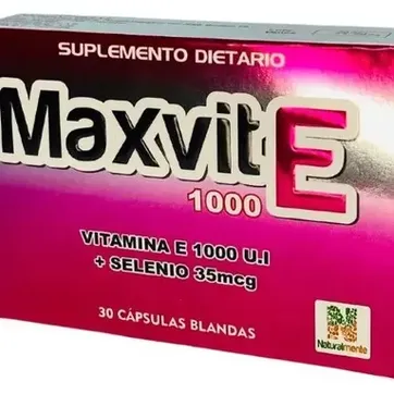 Imagen del producto MAXVIT E (VITAMINA E 1000UI + SELENIO 35UI) SOB X 15 CAPS