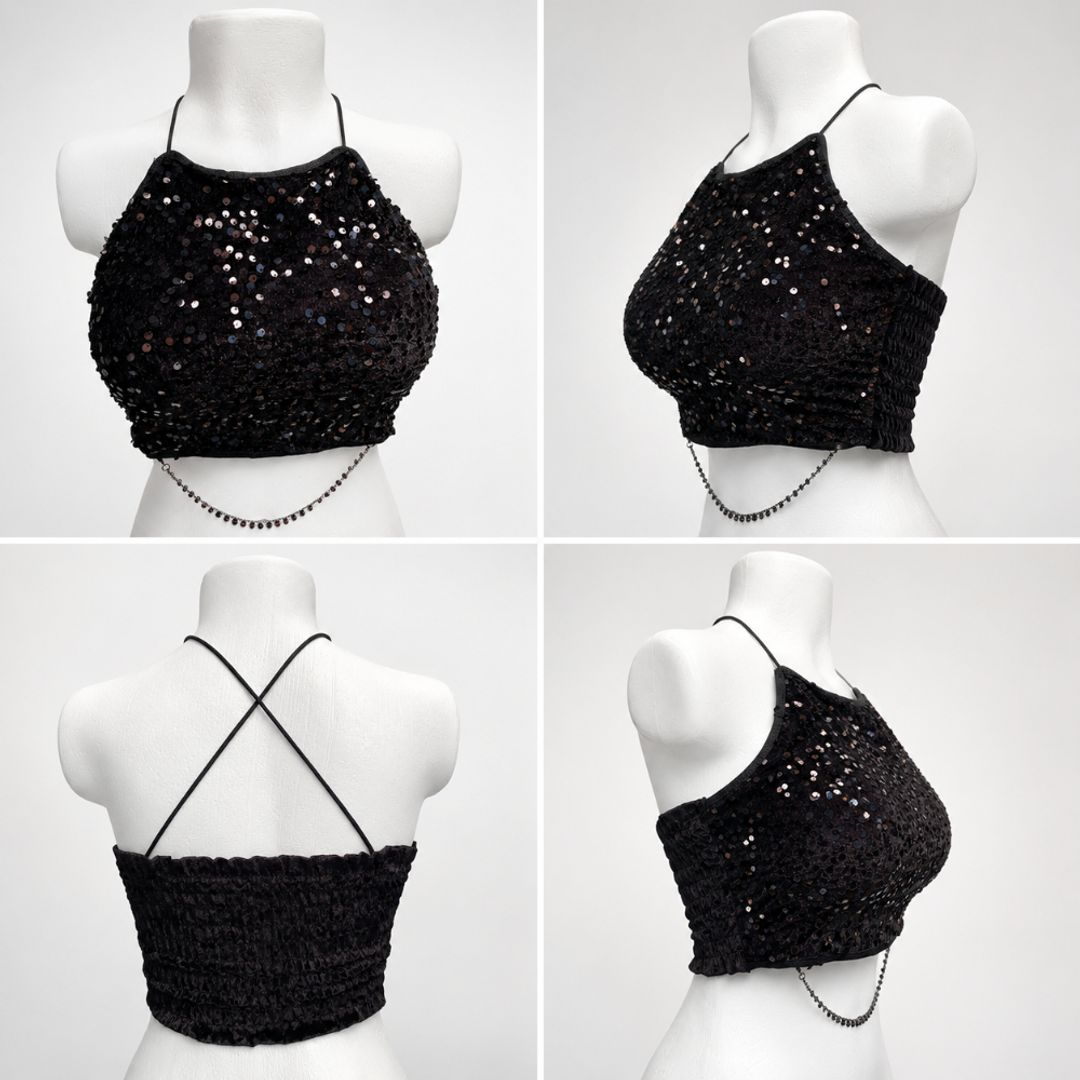 Blusa brillos ref 070