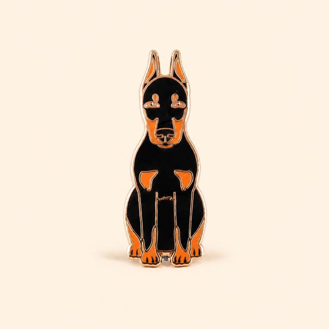 PIN DOBERMAN NEGRO