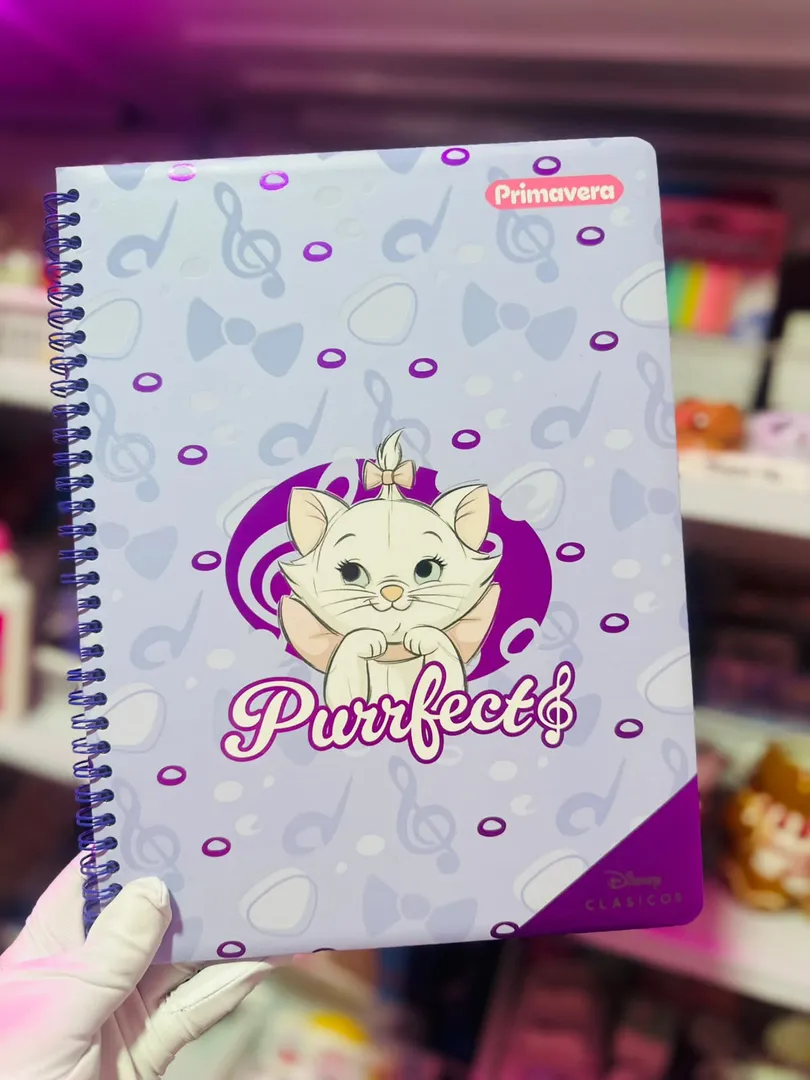 Cuaderno Argollado Grande Cuadros Marie