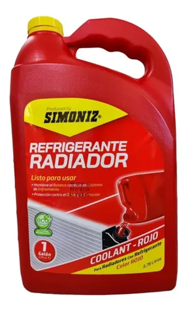 Refrigerante rojo Simoniz 1 Galón 