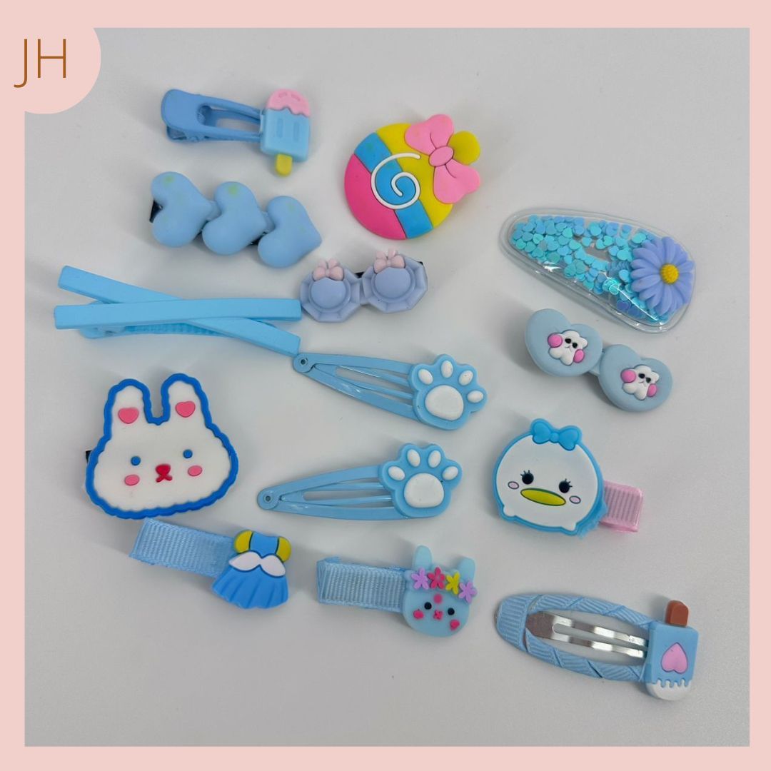 Conjunto Pinzas Niña blue