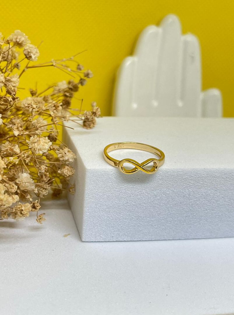 Anillo infinito liso macizo