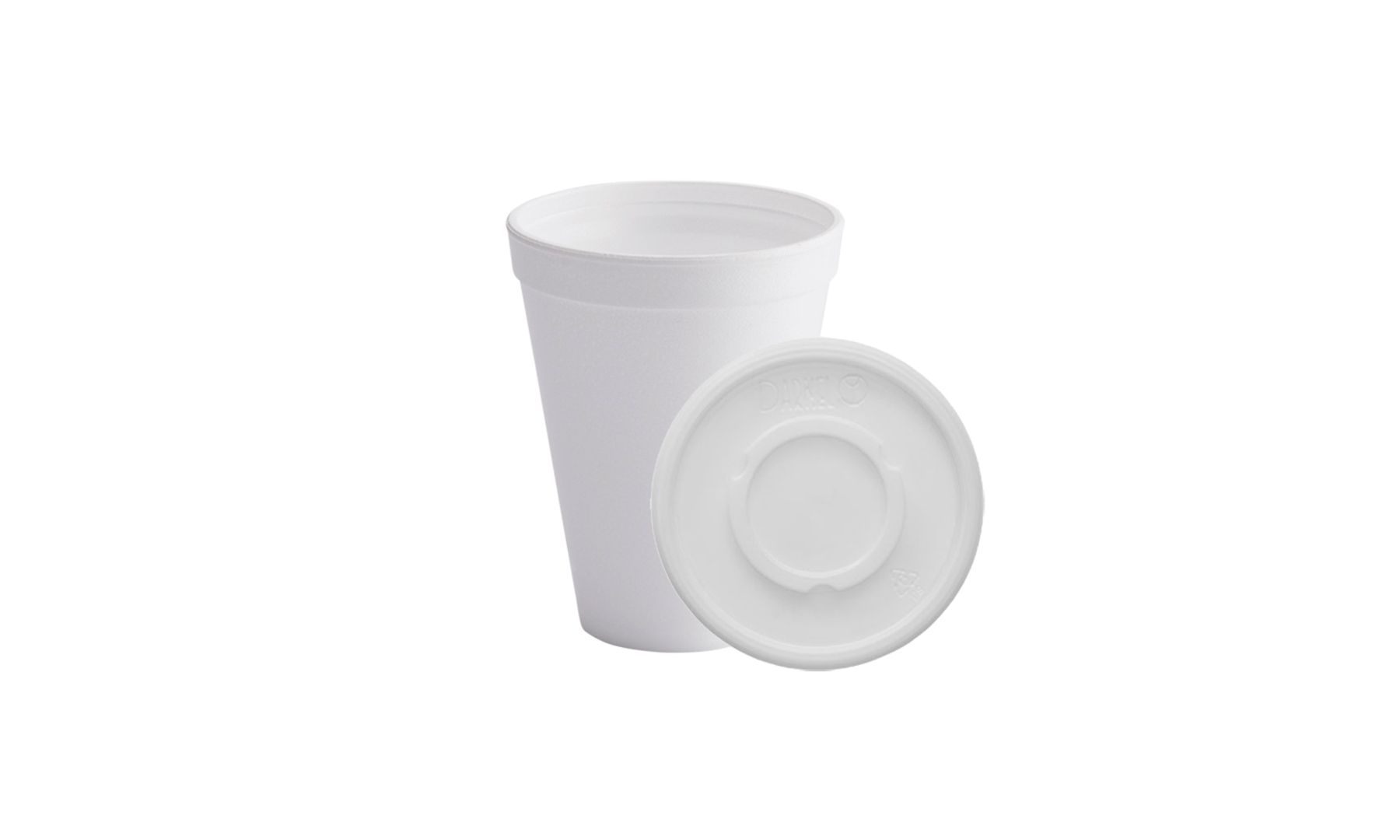  C. VASO ESPUMADO 12 OZ BLANCO CON TAPA RIGIDA PAQ X 20 UND 