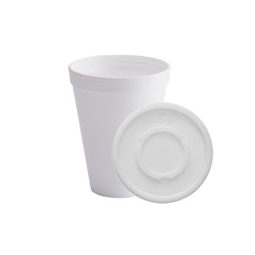 Imagen del producto  C. VASO ESPUMADO 12 OZ BLANCO CON TAPA RIGIDA PAQ X 20 UND 