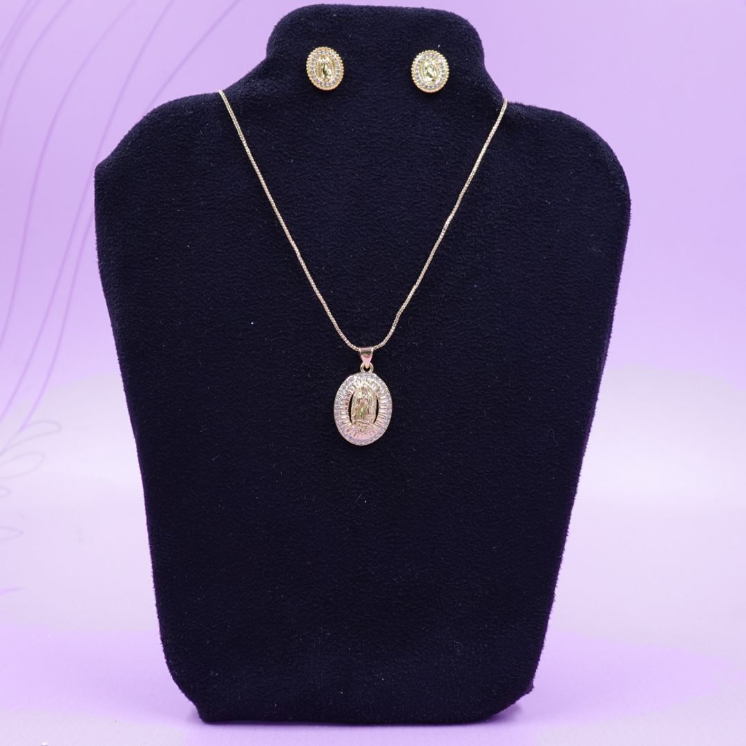 CADENA VIRGEN DE GUADALUPE + TOPO - CL090